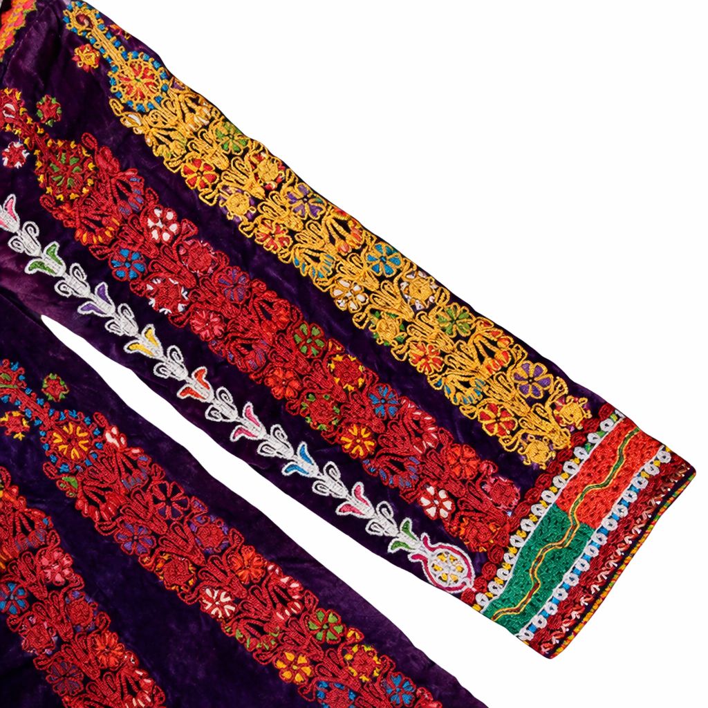 Construction detail of Jerusalem Purple Tahrira Thobe