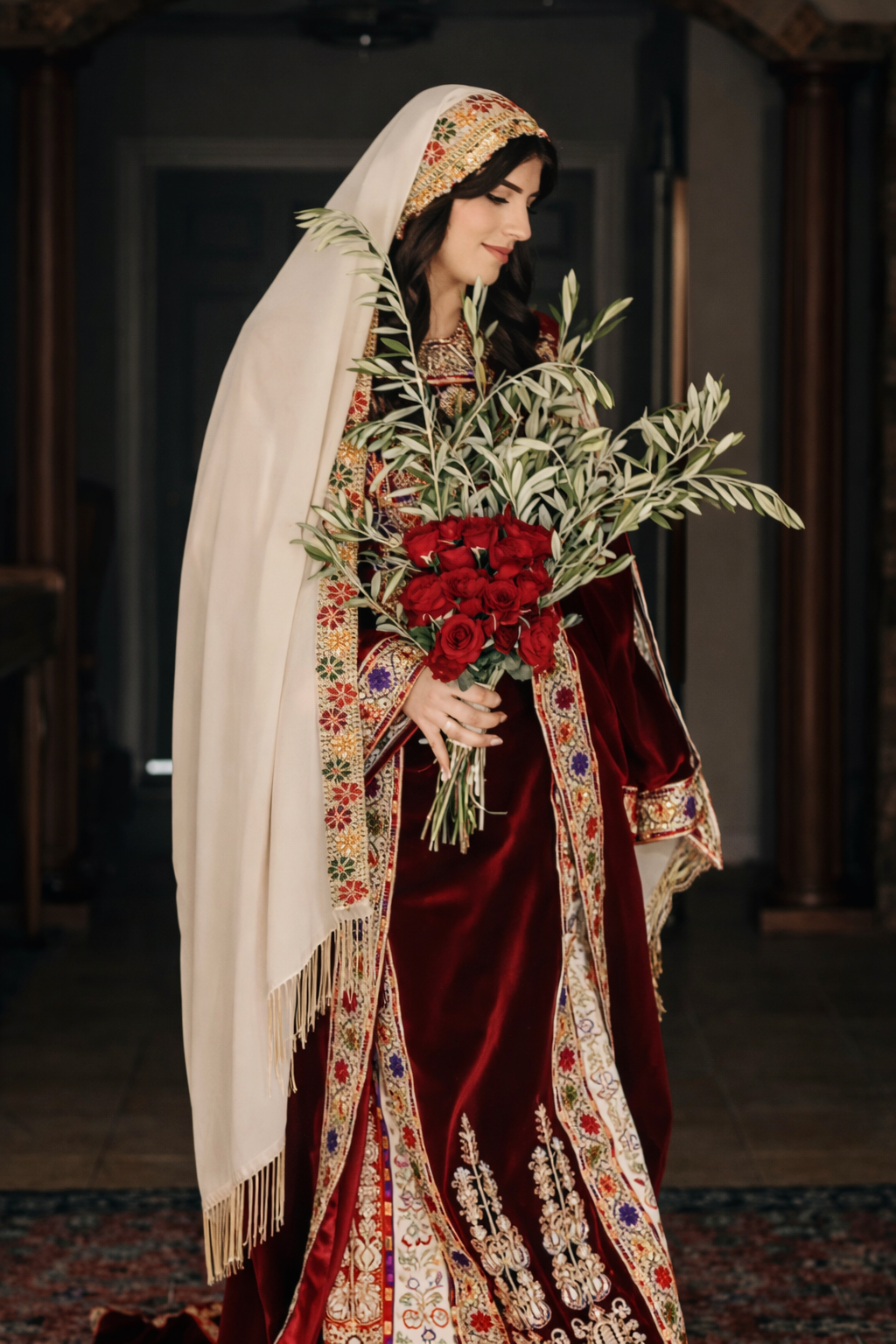 Traditional Palestinian wedding attire and preparation