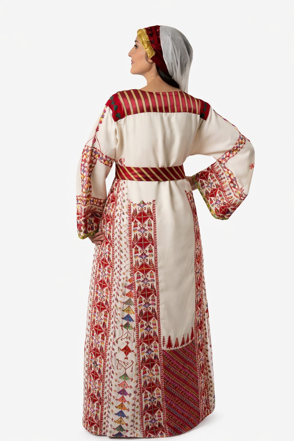 Construction detail of Beit Nabala White Rahbani Thobe