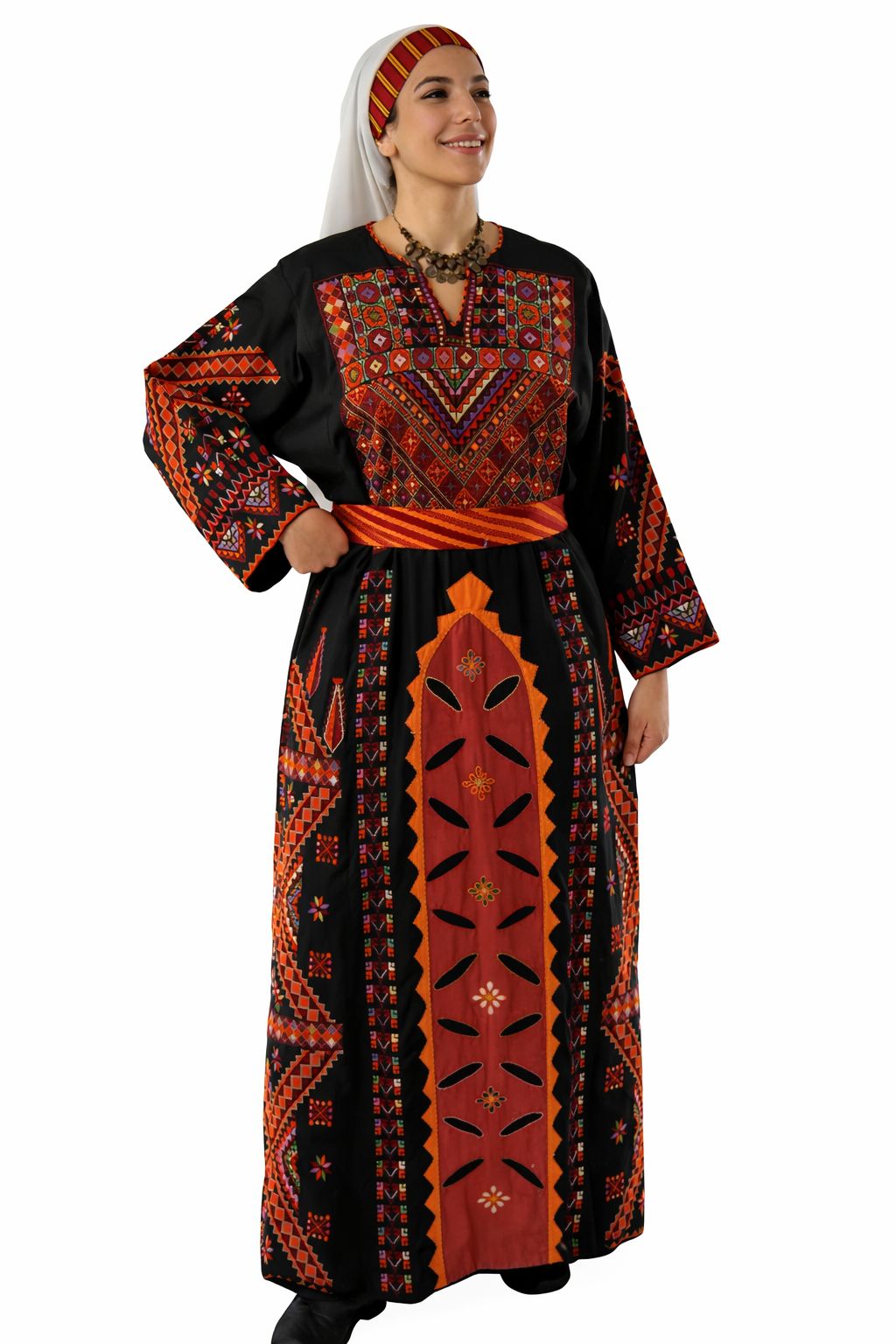 Halhul traditional thobe from Hebron district
