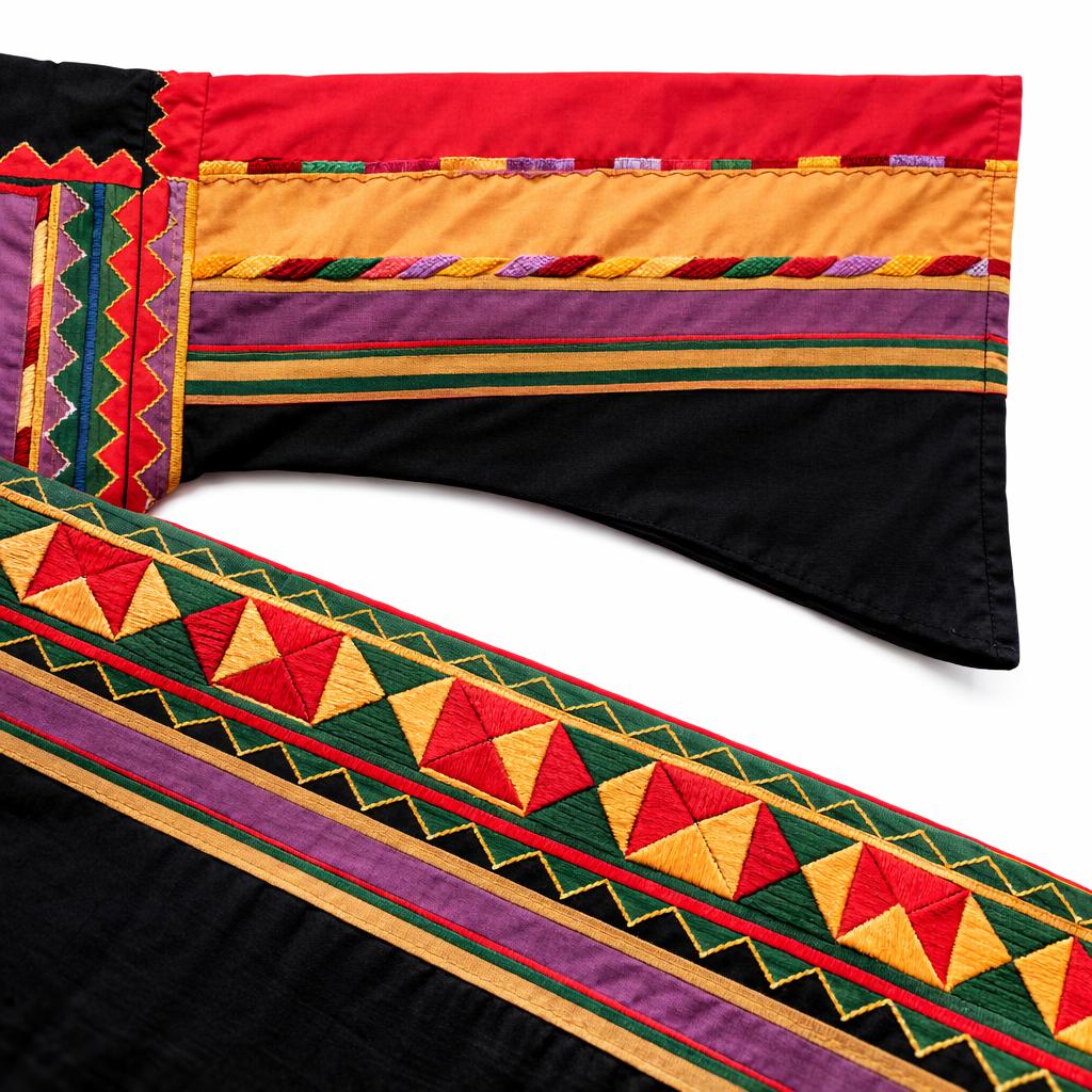 Construction detail of Al-Majdal Al-Tafseeleh thobe