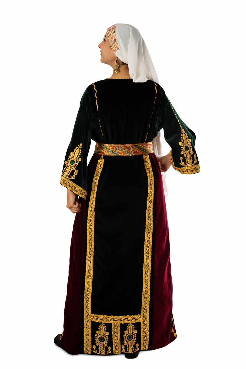 Decorative detail of Jerusalem Al-Moqasab Thobe