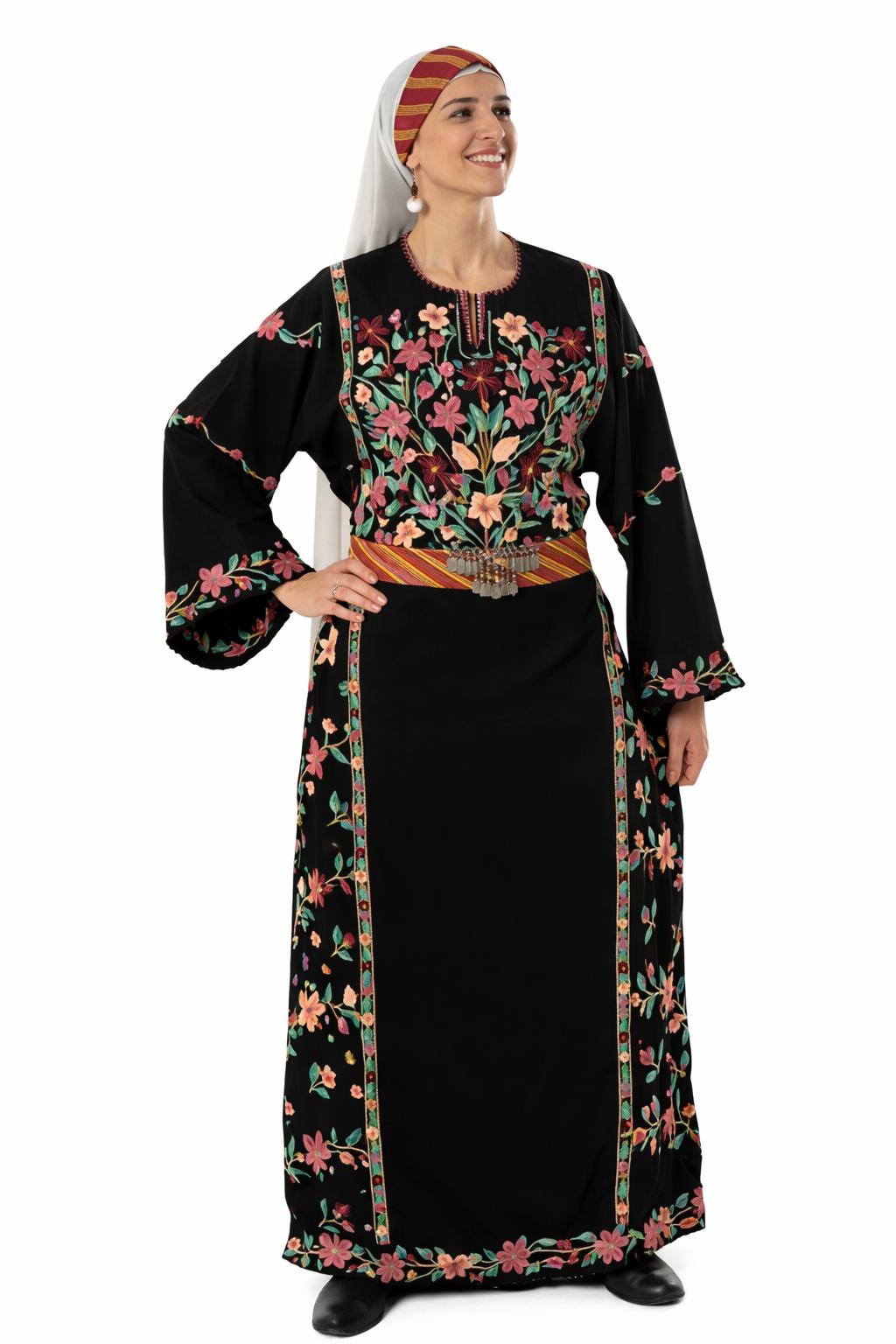 Beit Amer traditional thobe from Hebron district