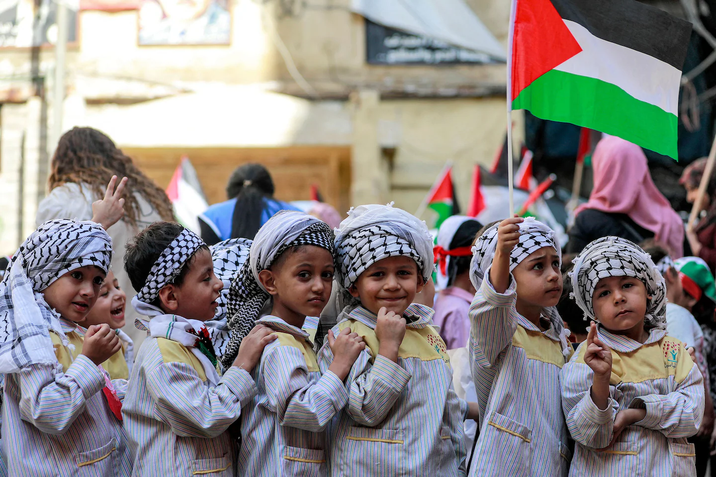 The Palestinian flag in cultural and social life