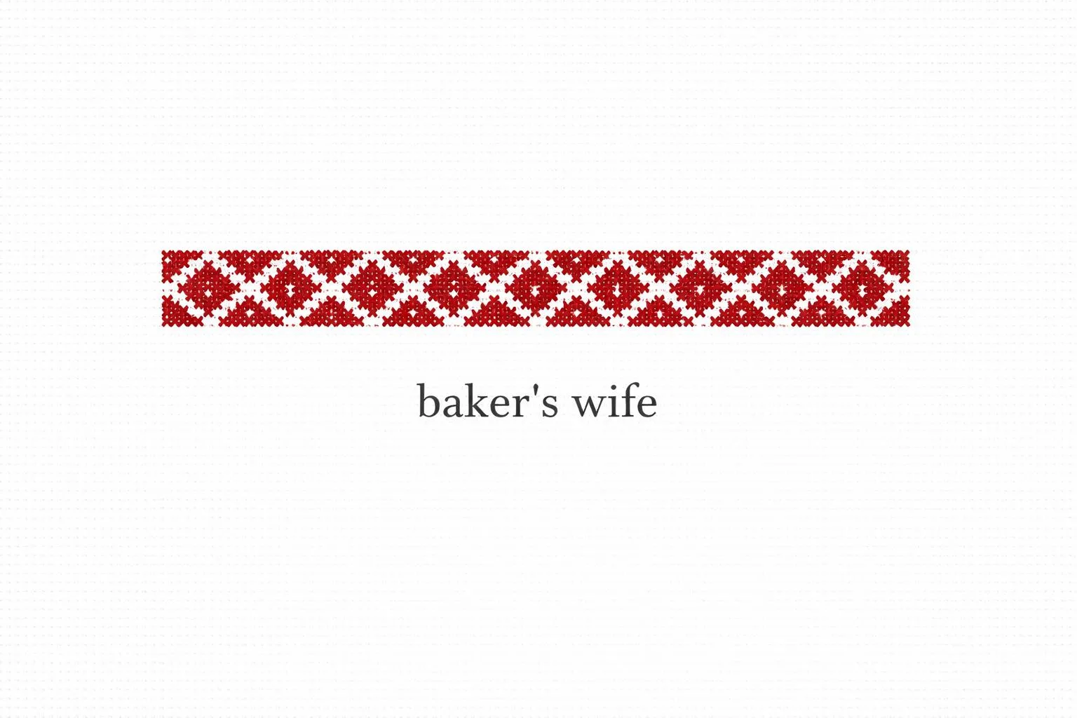 Baker’s Wife Motif in Palestinian Tatreez