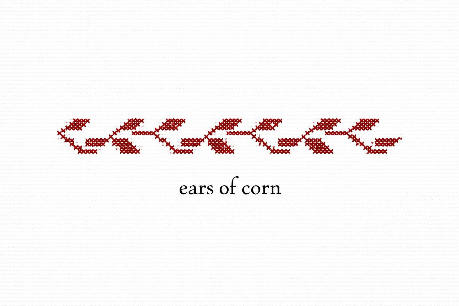 Ears of Corn Motif in Palestinian Tatreez
