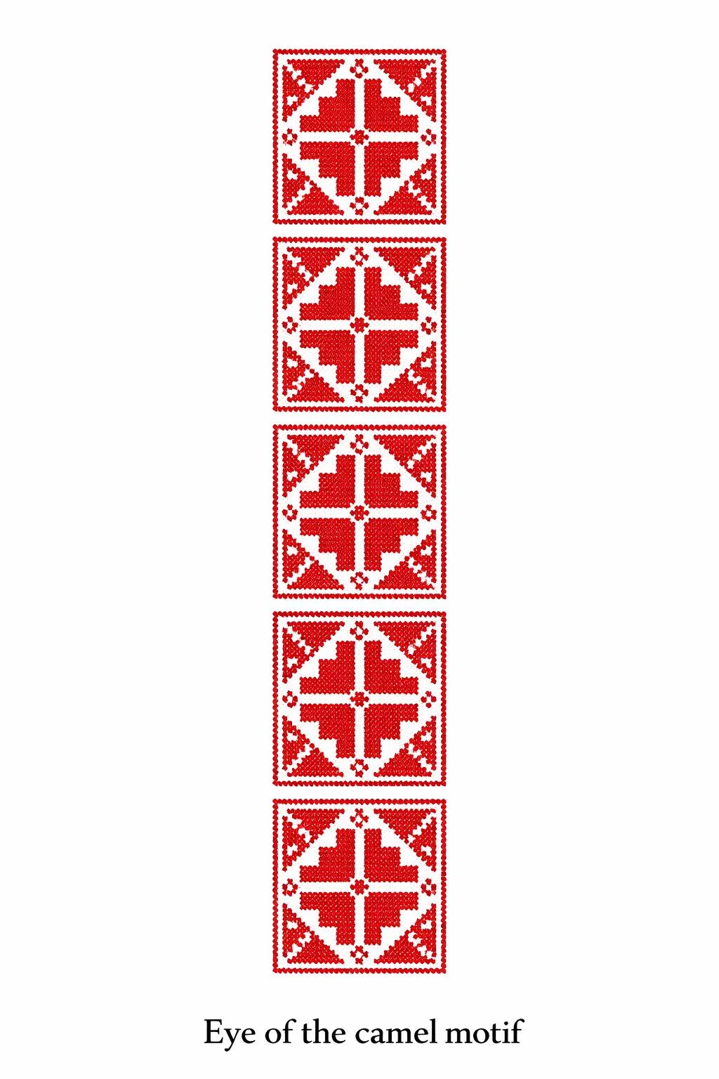 Eye of the Camel Motif in Palestinian Tatreez