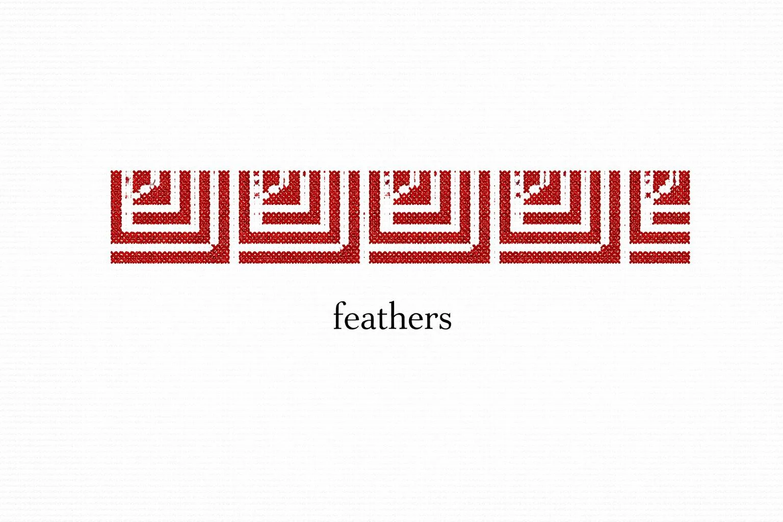 Feathers Motif in Palestinian Tatreez